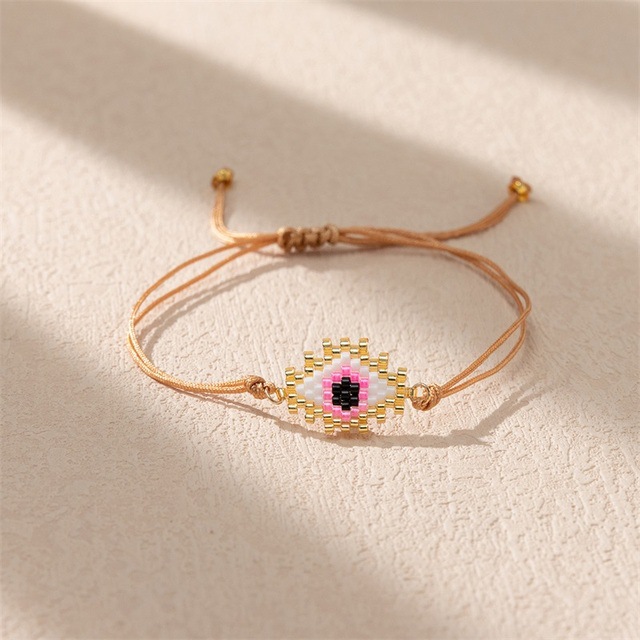 Casual Occasion Retro Devil's Eye Glass Rope Women's Bracelets