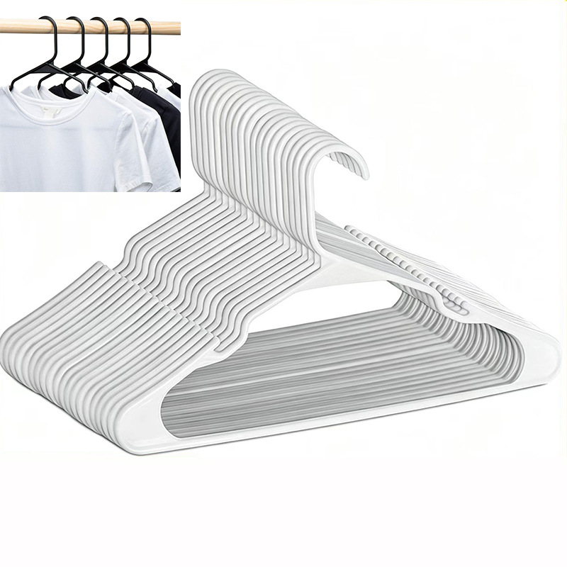Amazon's Best-Selling Hanger, Household Plastic Clothing Storage Rack, Non-Slip, Thickened, Universal for Dormitory Wardrobes