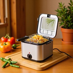 跨境专供2.5L家用电油炸锅多功能电炸锅美规欧规英规DeepFryer