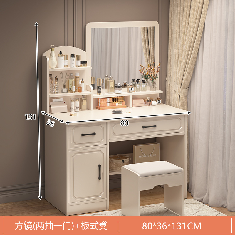 Tocador de estilo europeo Dormitorio moderno y simple celebridad de Internet estilo ins pequeño apartamento hogar pequeño mesa de maquillaje junto a la cama de alta gama