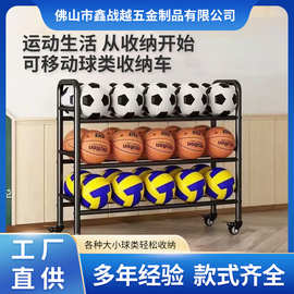 篮球收纳架学校室外篮球架排球足球体育馆可移动推车球类收纳架