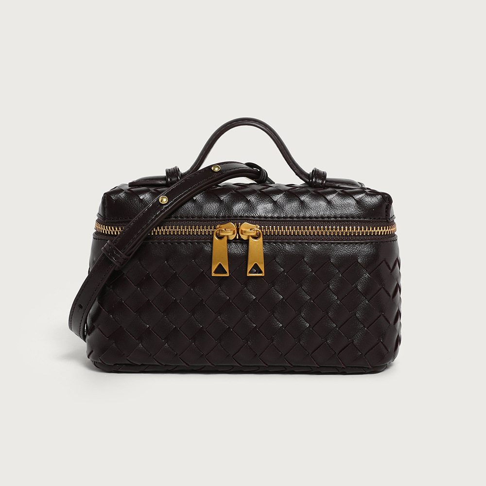 Trendy transfronterizo tejido de nicho nueva tendencia práctica bolsa de caja diagonal portátil bolsa de caja de un solo hombro al por mayor