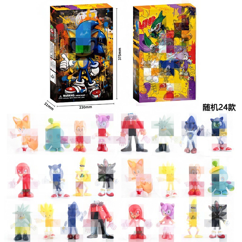 소닉 24피스 블라인드 박스 드로우 패키지