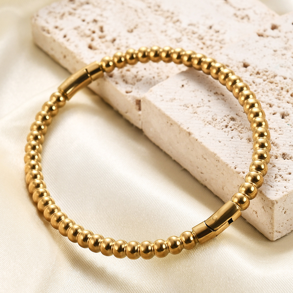 2 stk. nye Instagram minimalistiske serier gyldne bambussektion cylindriske stål almindelige ansigtsarmbånd_voghion.com