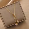 Fashionable necklace stainless steel, chain for key bag , simple and elegant design, does not fade, wholesale