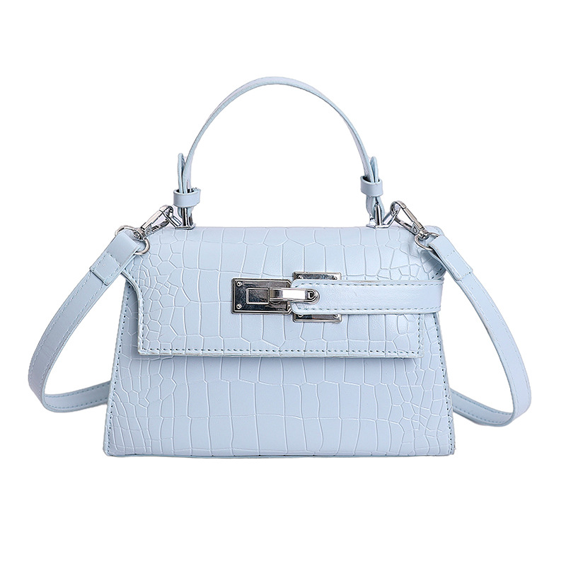 Bolsos de textura de nicho de cocodrilo de alta calidad, bolsos de mujer 2026 nuevos bolsos de mochila, bolsos de bloqueo de moda