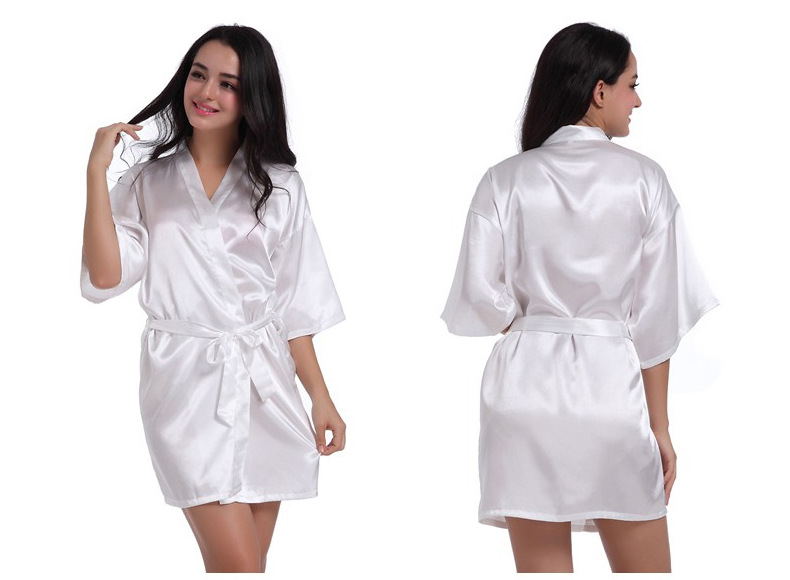 Home Sleeping Women's Casual Simple Style Solid Color Imitated Silk Polyester Pajama Sets display picture 2