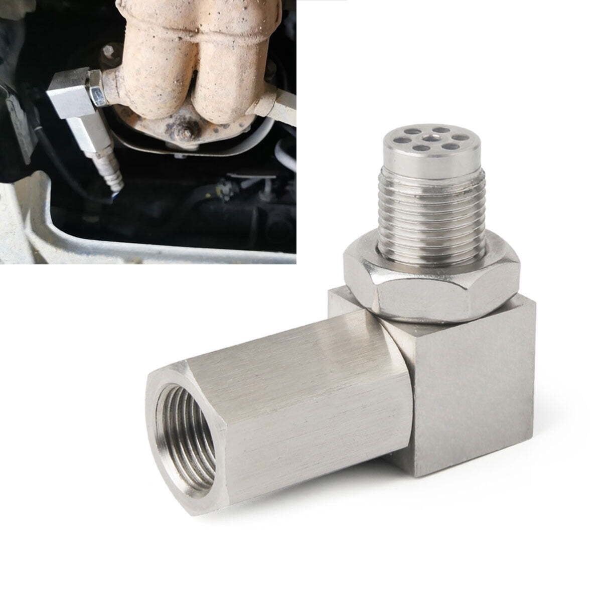 Customized Car Modification Parts Stainless Steel Sensor 90-Degree Extension Connector M18*1.5