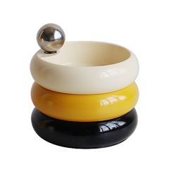 5ZV7 wholesale ins style jewelry storage box multi-layer rotatable retro dressing table cosmetics office desk storage