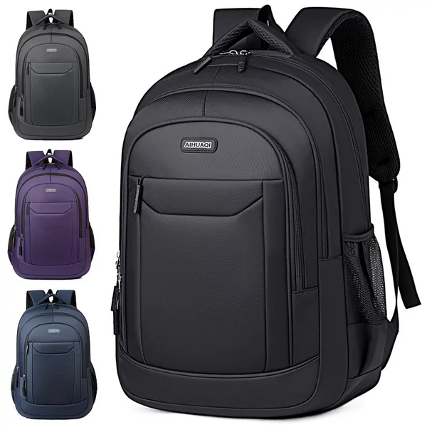 Business casual commuter laptop backpack, new large-capacity student school bag, men's business travel backpack, foreign trade