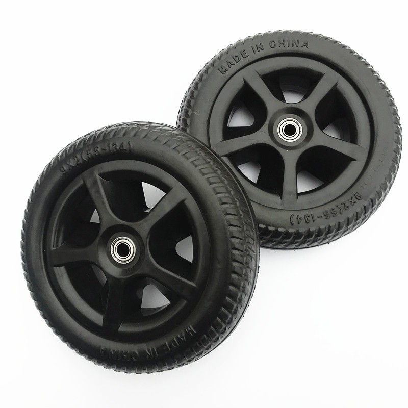 Accesorios de automóviles infantiles ruedas tricicletas infantiles cochecito de bebé auto-bicicleta neumáticos traseros espuma ruedas delanteras