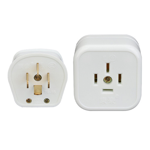 16A Three-Phase Four-Wire Plug Socket with Four-Hole Wall Panel for Industrial Air Conditioner, 440V Power Supply