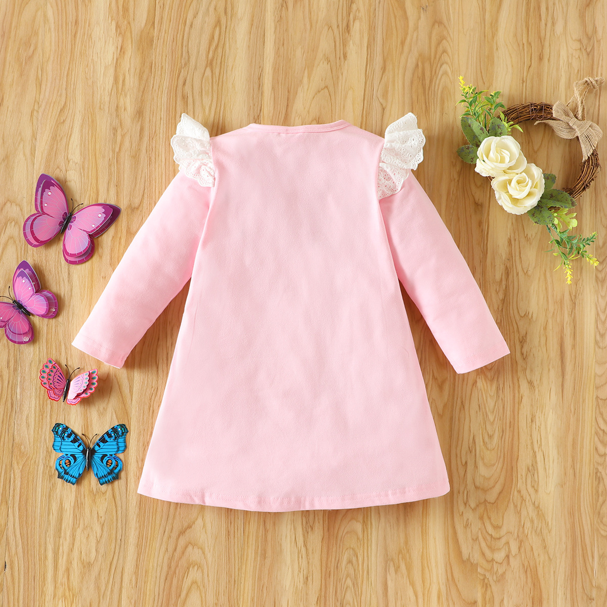 Princess Butterfly Cotton Girls Dresses display picture 4