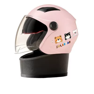 women's helmet winter warm anti fog Motosiklet kaskı (dəbilqə) - new-national-standard-pink-double-mirror-anti-fog-detachable-scarf-winter-warm-helmet
