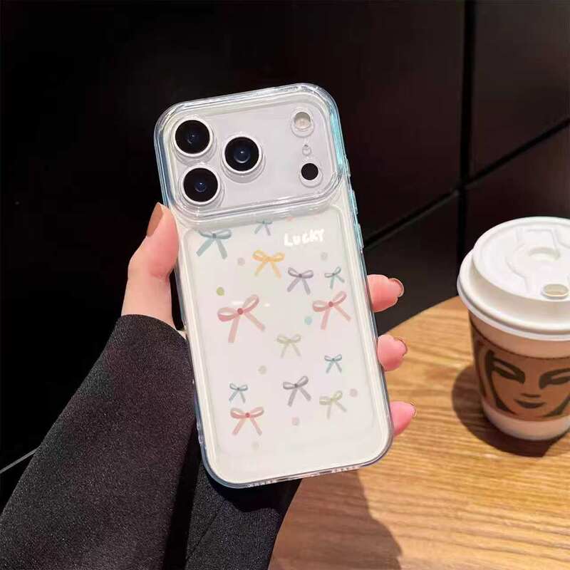 Colorful Bowknot Suitable for Apple 17Promax Phone Case Iphone1 Simple Style 13 Soft Case 12 11 Colorful Bowknot Suitable for Apple 17Promax Phone Case Iphone1 Simple Style 13 Soft Case 12 11