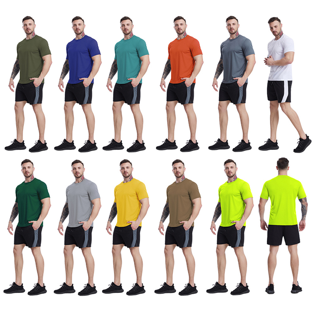 Sige Tu Loose-Fitting Plus-Size Sports Suit for Men, Summer Mesh Breathable Quick-Dry T-Shirt for Training, Running, Basketball, and Fitness Wear