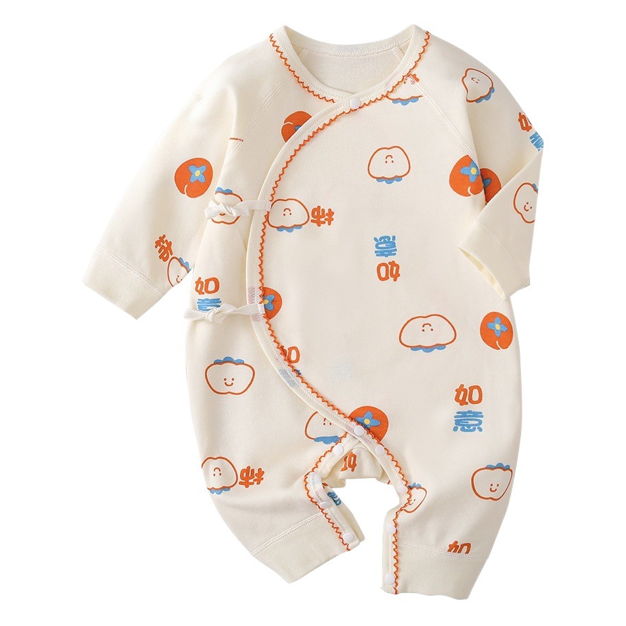 Recién nacido recién nacido Ropa niños y niñas bebé mono primavera y otoño pijamas mameluco mariposa ropa todo puro algodón