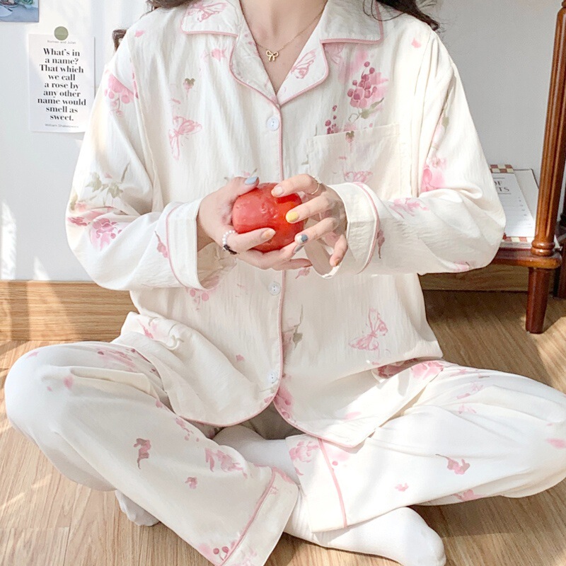 Spring and Autumn Thin Moon Clothes with Chest Pad May 6 Postpartum Pajamas for Pregnant Women Spring and Autumn Thin Moon Clothes with Chest Pad May 6 Postpartum Pajamas for Pregnant Women