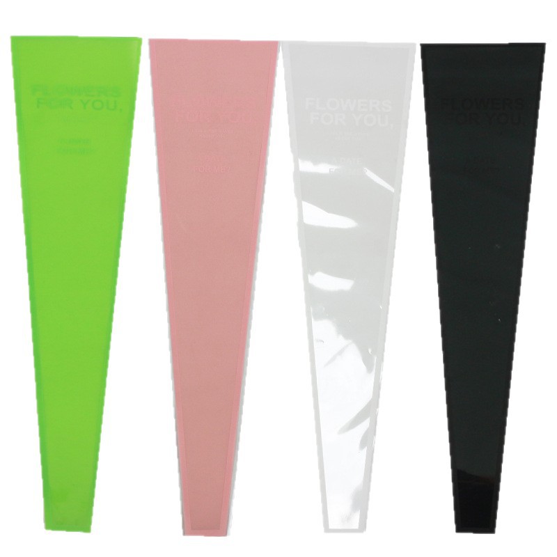 Rose Bouquet OPP solo bolso marco inglés bolsa transparente flor material de embalaje flor tienda material bolsa decorativa