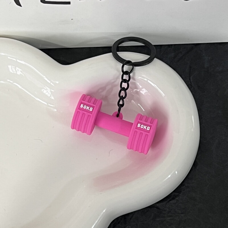 トレンドフィットネスシリーズのキーホルダー部品ミニバーベルのコップのペンダント|undefined