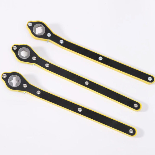 Car Jack Handle Upgraded New Hexagonal Single Head Integrated Universal Ratchet Two-Way Labor-Saving Wrench