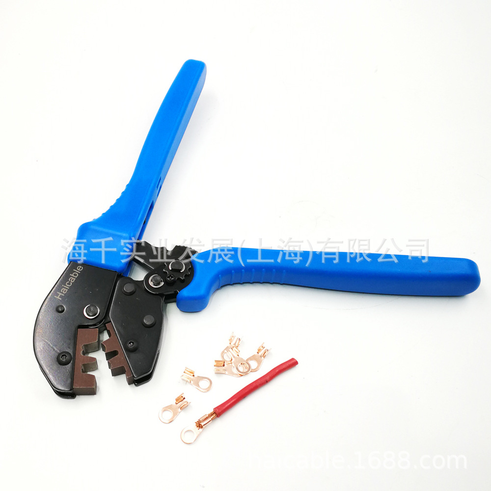 Haicable手动电线压接钳AP-0510A开口端子压接5A-10A棘轮压接工具