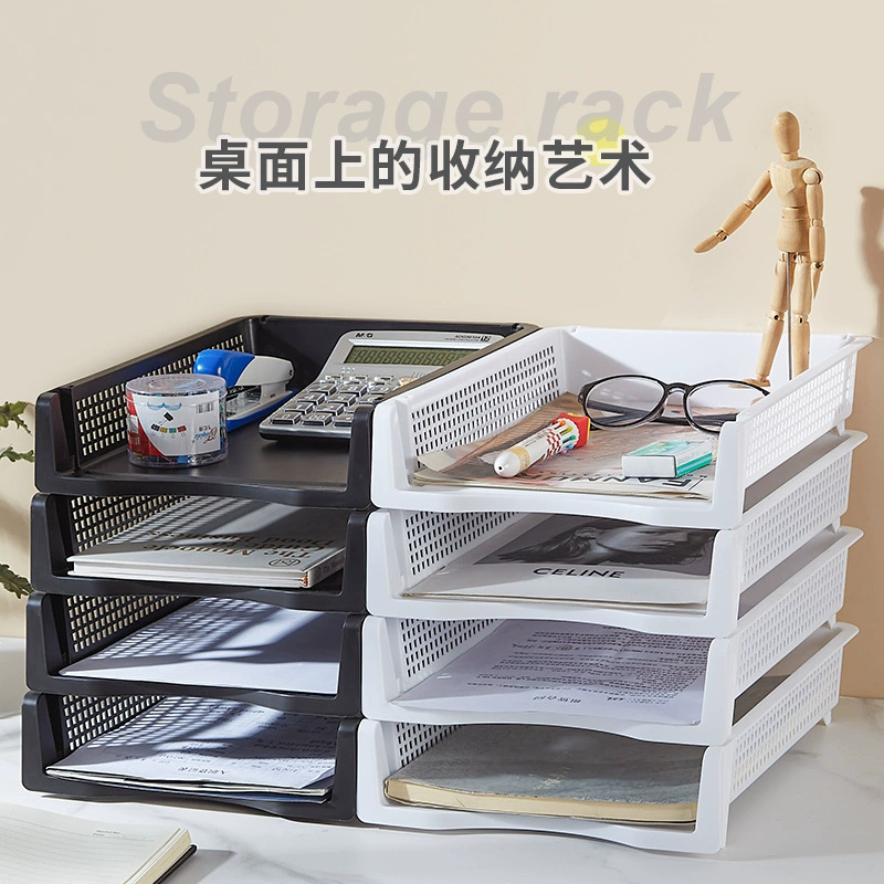 Органайзер для офисного стола, многоуровневый контейнер для хранения мелочей на рабочем столе, многофункциональная простая подставка для документов