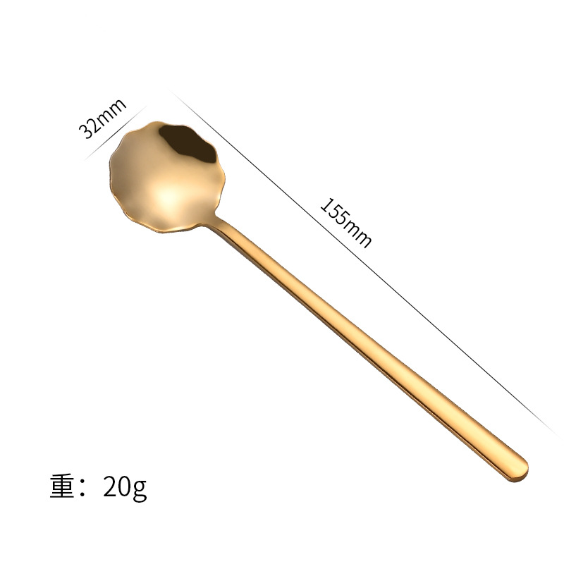 Edelstahl Rührlöffel Mit Spitzenmuster Für Kaffee Und Tee_voghion.com