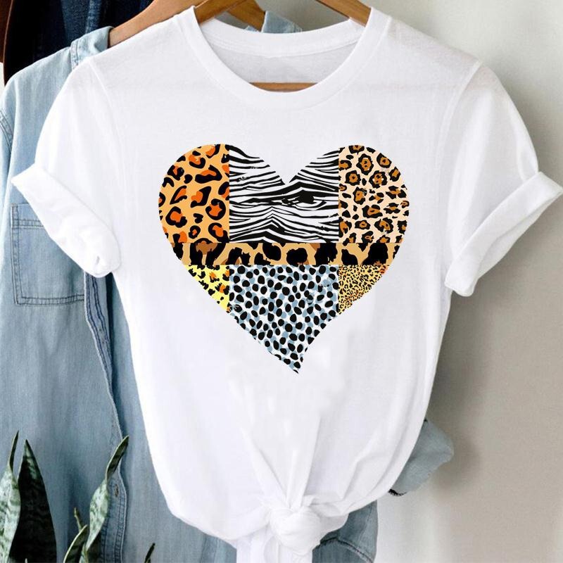 T-Shirt Women's Top with Love Letter Heart 90S Style Clothing, Casual Short-Sleeve Fashion Summer Women's Graphic T-Shirt T-Shirt Women's Top with Love Letter Heart 90S Style Clothing, Casual Short-Sleeve Fashion Summer Women's Graphic T-Shirt