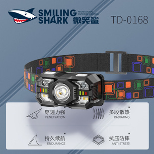 Outdoor Inductive Night Fishing Head-Mounted Lamp Red White Dual Light Mini Headlamp Portable Mini Focus Flood Abs Headlamp