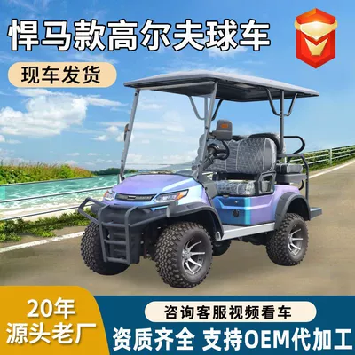 Electric Golf Cart Off-Road Style 4-8 Seat Electric Sightseeing Car for Scenic Tours and Receptions