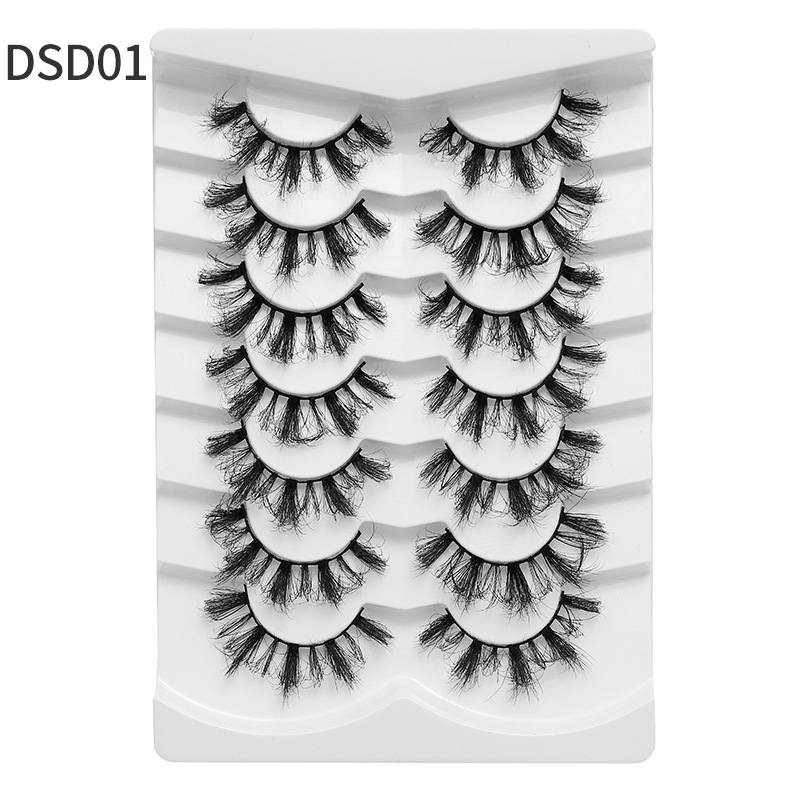 71g Weight False Eyelashes Makeup Tools Types 1 Set Quantity Artificial Fiber Material Solid Color Pattern Casual, Vacation Style Casual Vacation Solid Color Artificial Fiber False Eyelashes 1 Set 无