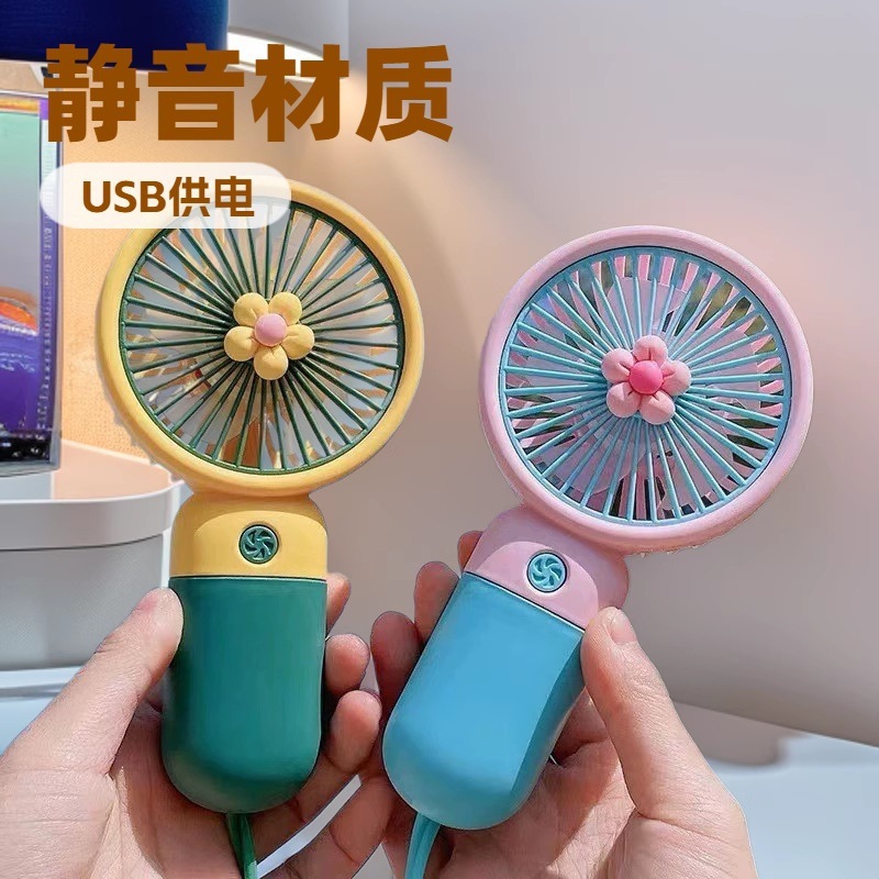 新しいクリエイティブハンドヘルド小型ファンかわいいキャンディーカラー携帯電話ホルダーポータブル学生ギフト充電ファンメーカー|undefined