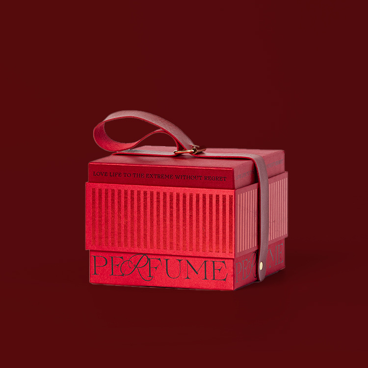 F33 휴대용 상자 (중간/빨간색) 15*15*12cm; 금 시리즈