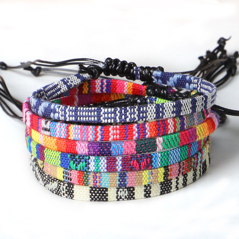 Ethnic Style Colorful Cloth Braid Women's Anklet display picture 5