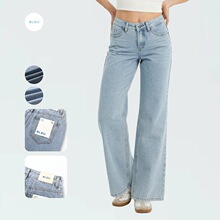 W 81266 Men's High Waist Straight Leg Jeans ����ֱͲţ��ѝ