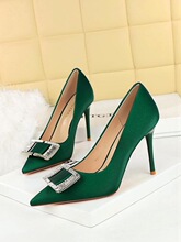 Q 13657 Fashion Square Buckle Heels ���ʷ��۸߸�Ь �羳