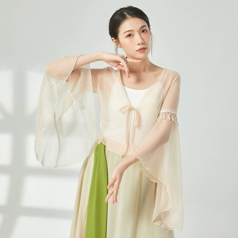 Классический танцевальный костюм Женский костюм Китайский танец Фея Жемчужина Элегантный костюм для выступлений Тренировочный костюм