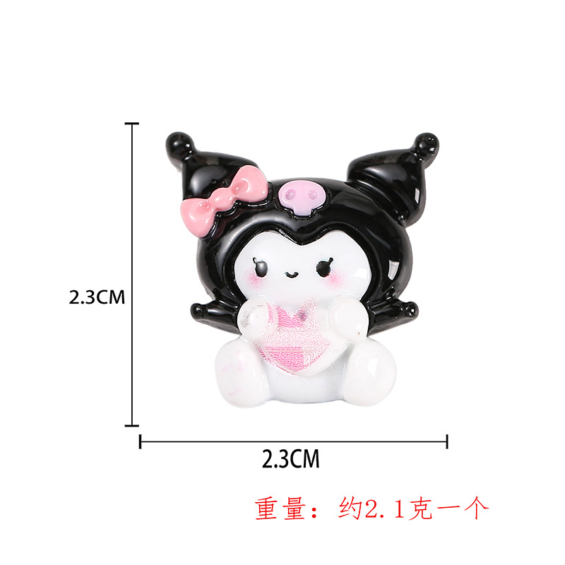 Cartoon bright purple rice Series diy cream glue mobile phone case resin accessories hairpin hair rope jewelry material bag