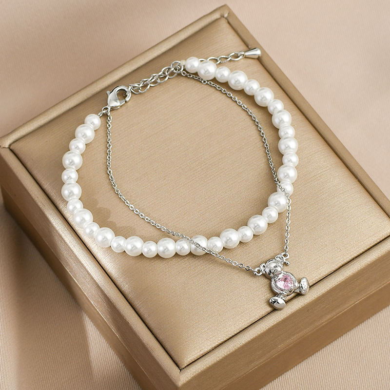 Fashion Bear Copper Plating Zircon Bracelets 1 Piece