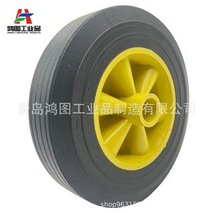 9*2.5 Solid Rubber Wheel Plastic Spoke Puncture-Proof Mixer Tool Cart Equipment Wheels 9inch Solid Rubber Tires