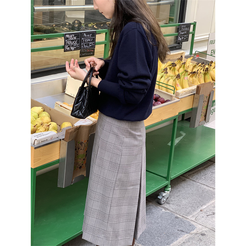In-Stock Korean-Style High-Neck Knitted Base Sweater, Designer Knit Top for Women, Wool Base Layer In-Stock Korean-Style High-Neck Knitted Base Sweater, Designer Knit Top for Women, Wool Base Layer