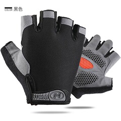 Half-finger unisex fitness gloves for spring—perfect for workouts, weightlifting, outdoor activities like hiking and cycling, featuring anti-slip and abrasion-resistant design.
