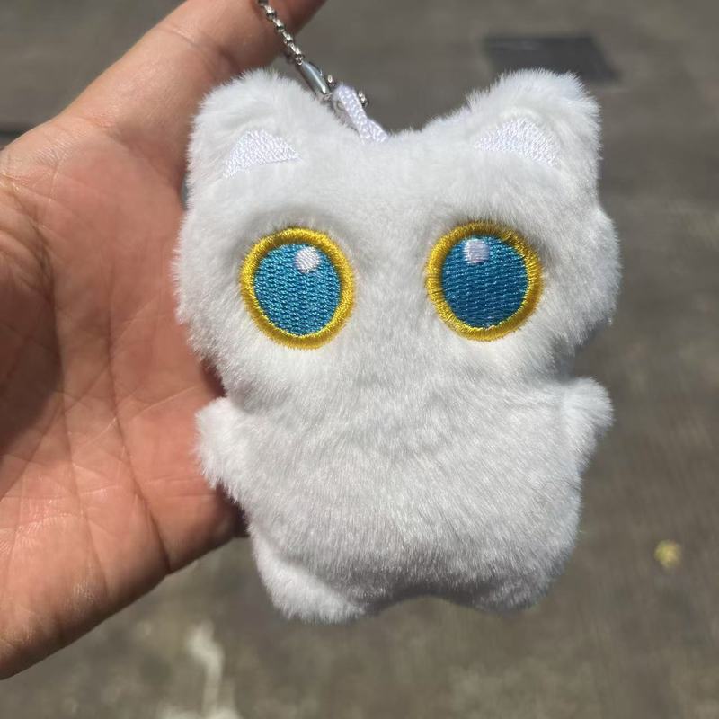 きしむ漫画猫家族ぬいぐるみキーホルダー小さな鼻猫ペンダントスクールバッグ人形ペンダントギフトトレンド|undefined