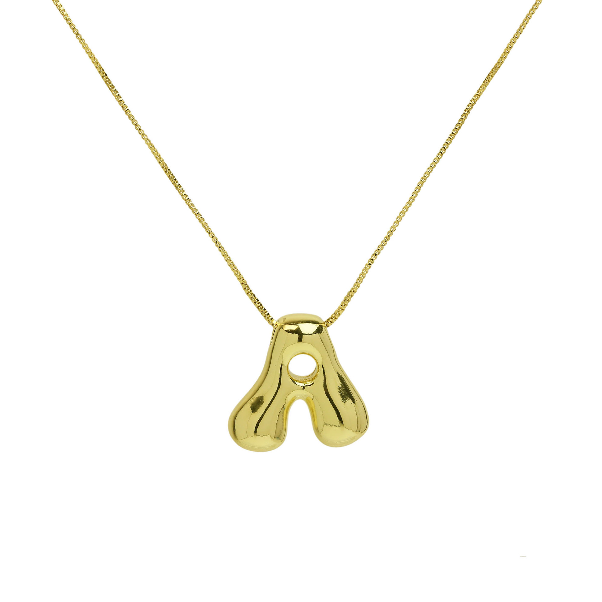 Pendant Necklace Classification Casual Simple Style Letter Brass Pendant Necklace 1 Piece