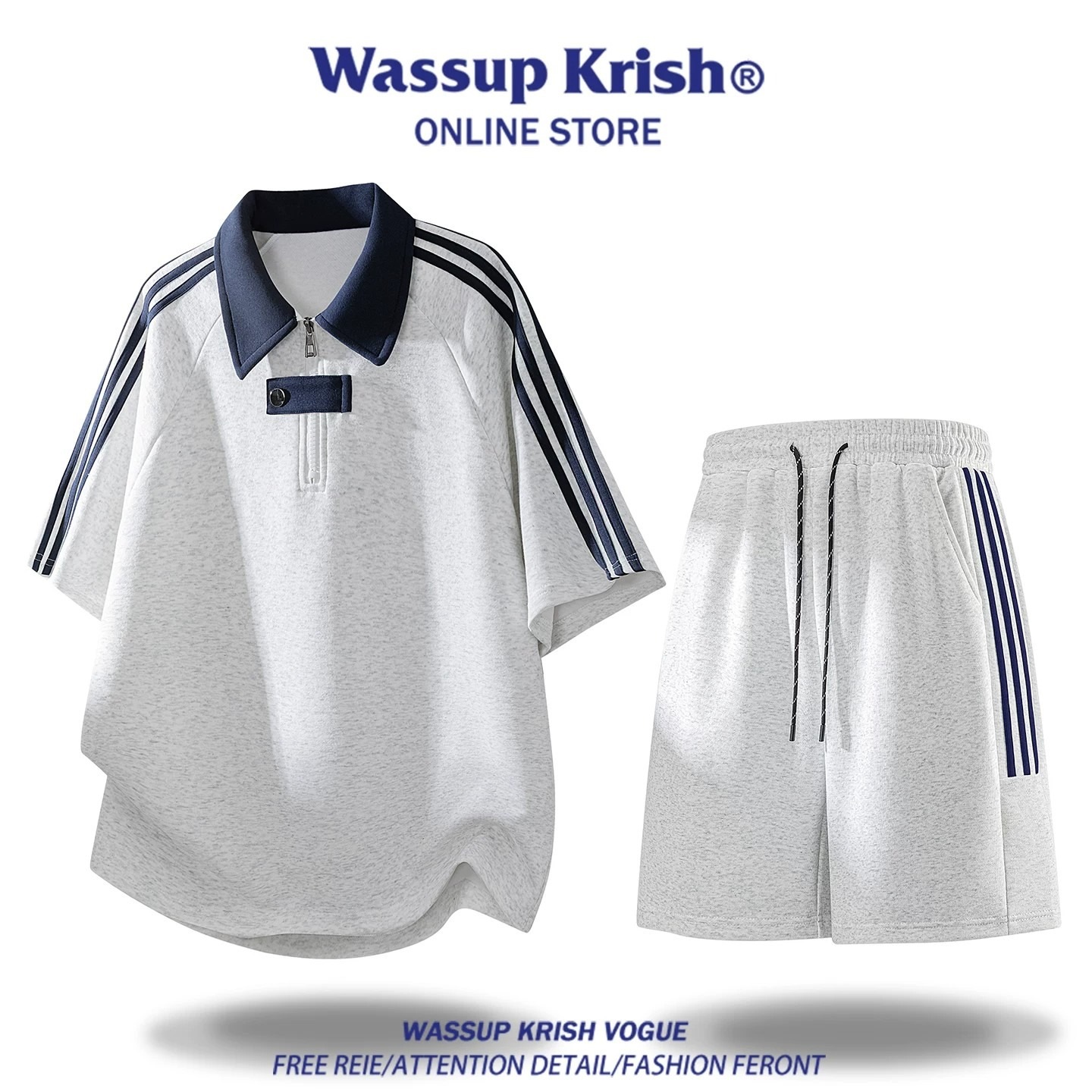 2026 Summer Original Quality Cotton Set Men's Loose Short Sleeve Shorts Two-Piece Casual Sports Set Women
