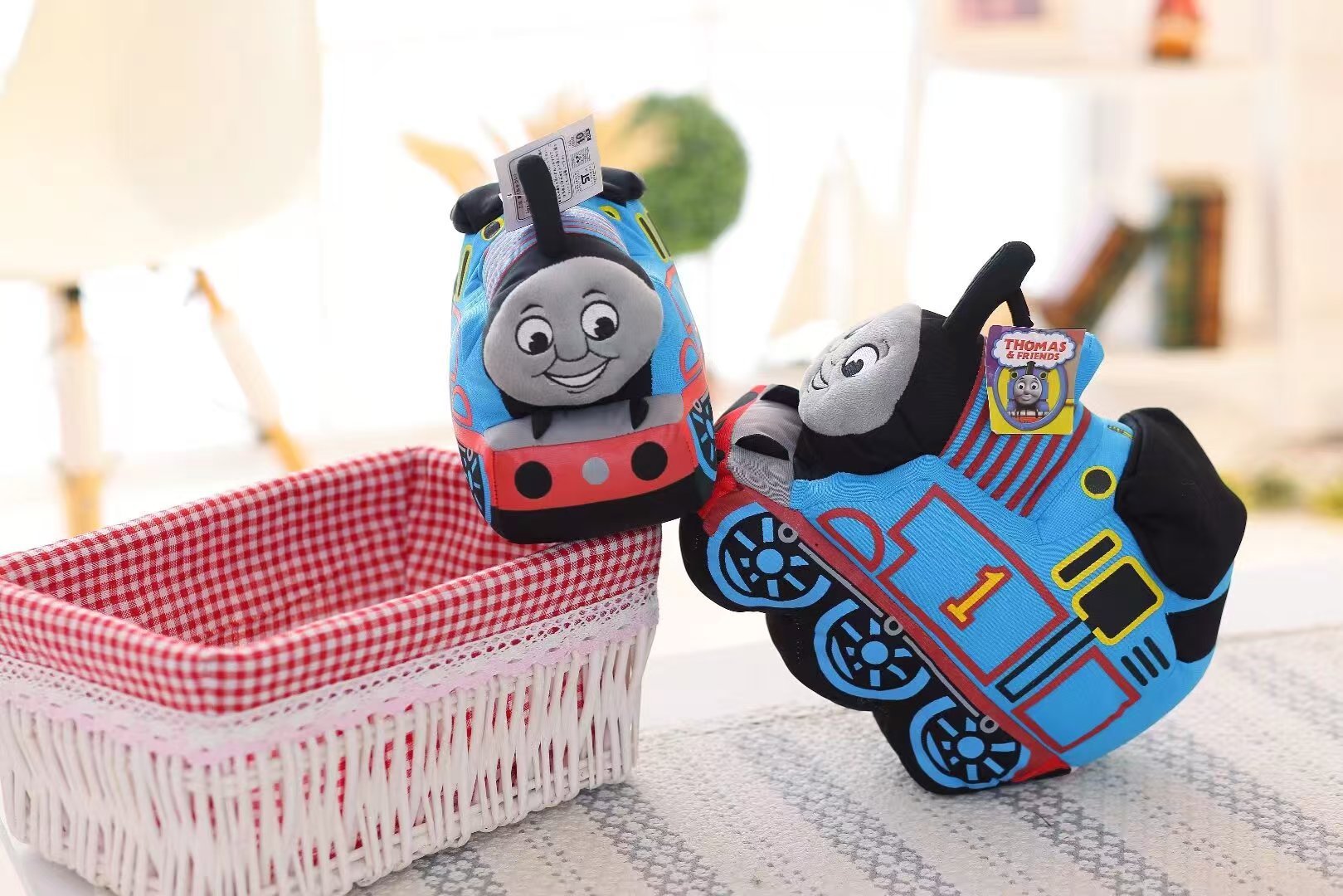 Thomas the Train Plush Toy Pillow Children's Birthday Gift Short Plush Selection