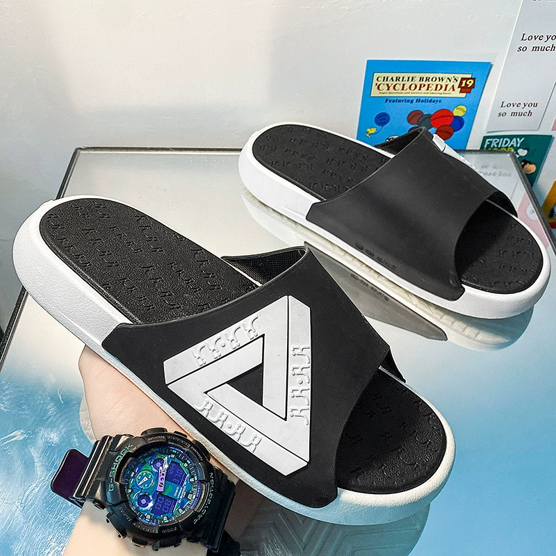 Мужские тапочки, летние уличные трендовые баскетбольные спортивные сандалии, домашние толстые Тапочки для пар, женские пляжные Тапочки
