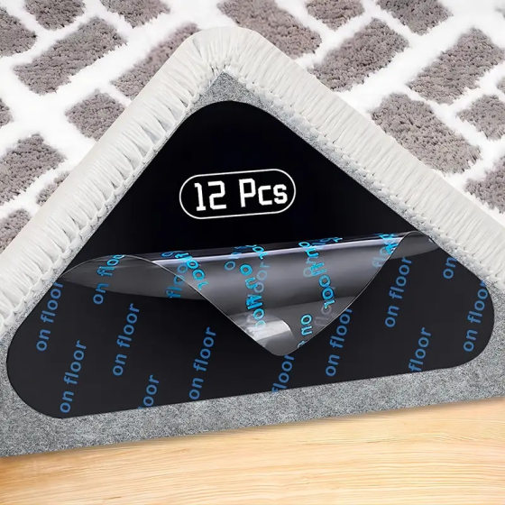 Amazon carpet mat non-slip fixed stickers PU washing seamless repeated use carpet tape washing fixed stickers