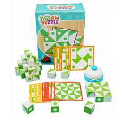 3D Stereo Block Puzzles for Dual Play Brain-Teasing Educational Toys for Kids Test Reaction Ability Parent-Child Interactive Assembly Game